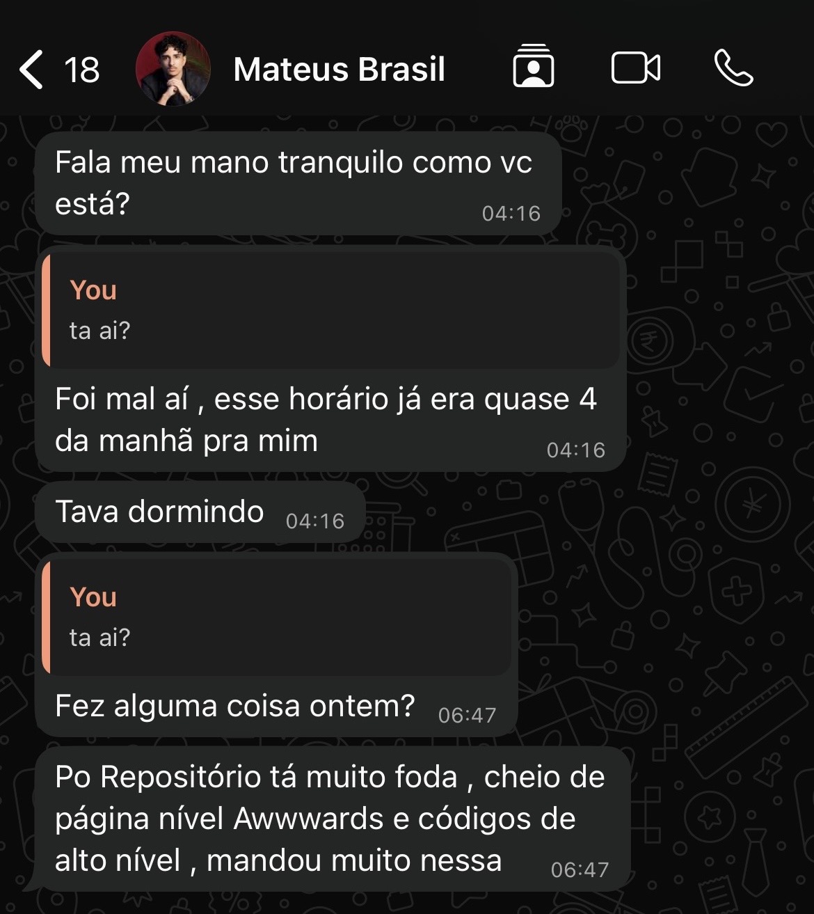 Depoimento Mateus Brasil